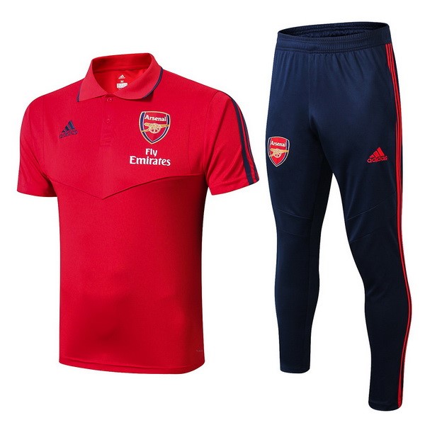 Polo Conjunto Completo Arsenal 2019-2020 Rojo Azul